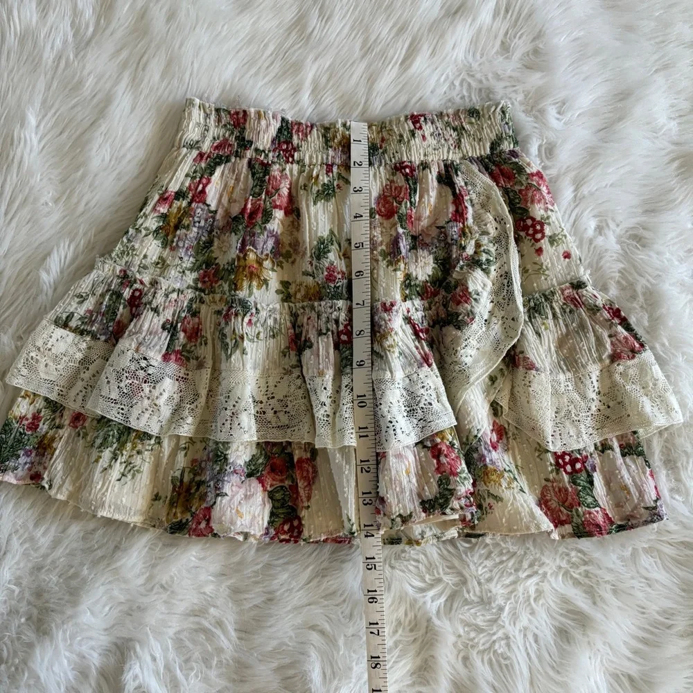 NWT LoveShackFancy Agnessa Skirt Shining Gemstone XS - Picture 9 of 13